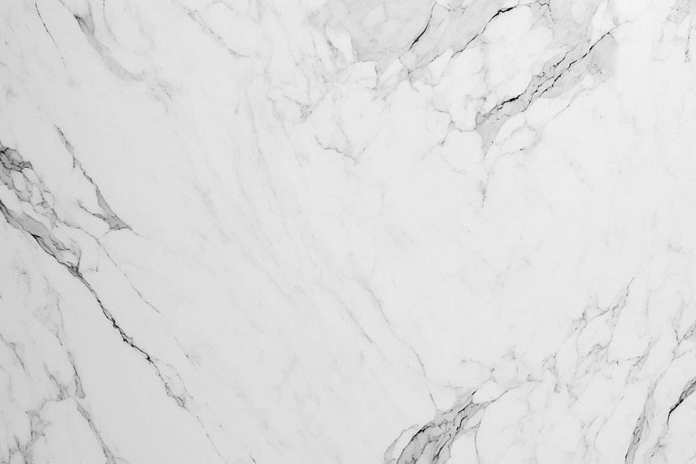 White calacatta marble slab with gray veining