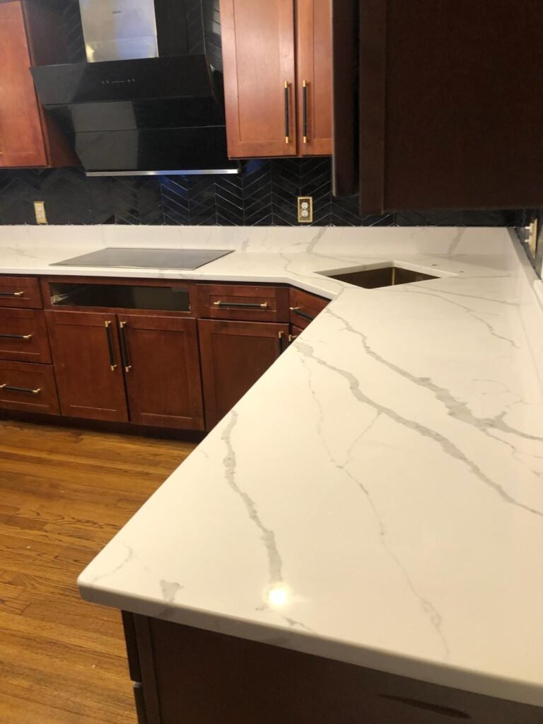 Calacatta quartz kitchen countertop — Quartz Solution, North Carolina