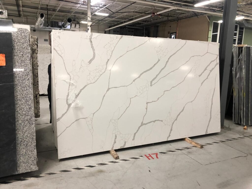 Calacatta quartz slab warehouse — Quartz Solution, North Carolina
